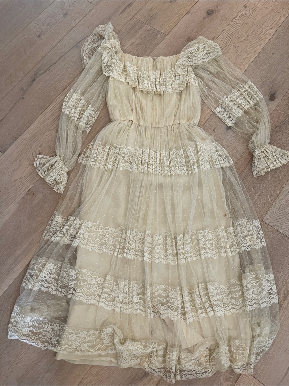 VINTAGE Marita by Anthony Muto Victorian style wedding/ prairie dress - Picture 7 of 7